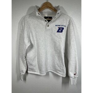 Boise State Broncos Pullover Sweatshirt Mens Small Gray NCAA Football League